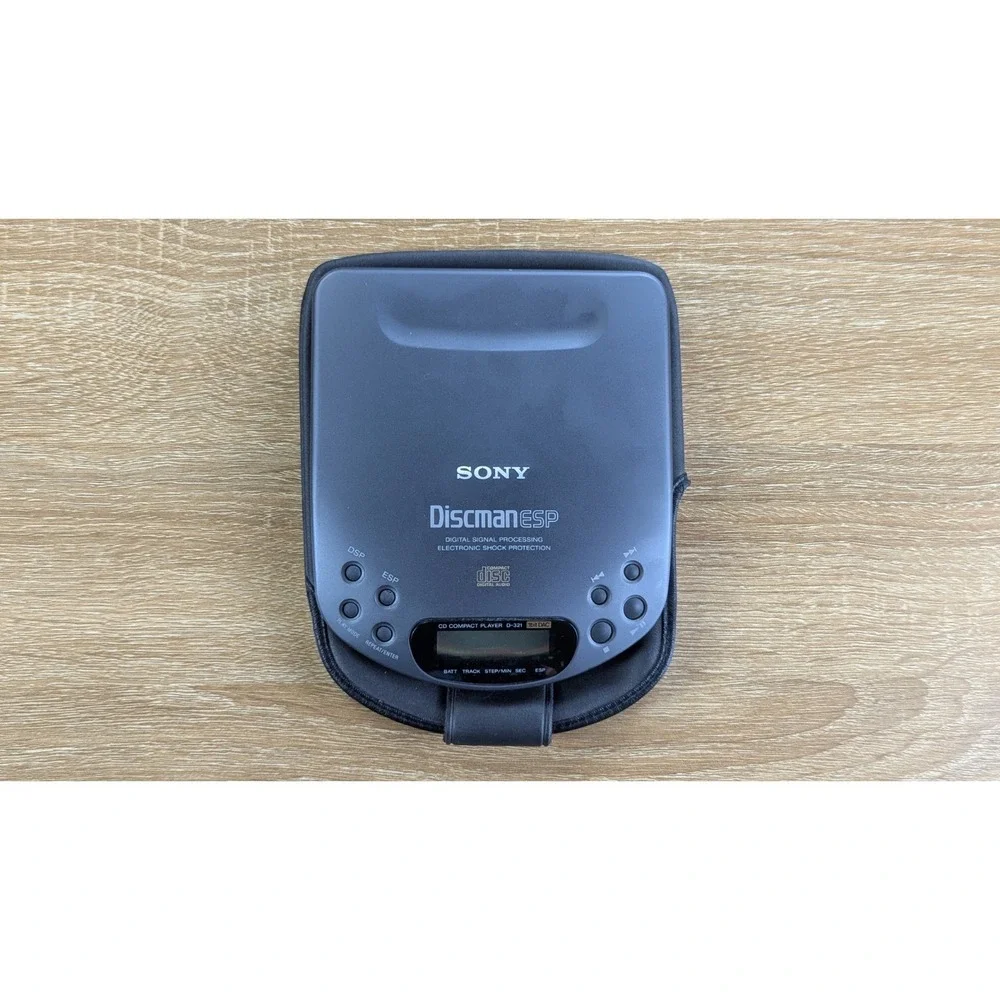 Sony Discman D-321 CD Player TESTED WORKING damaged AVLS Function *READ*